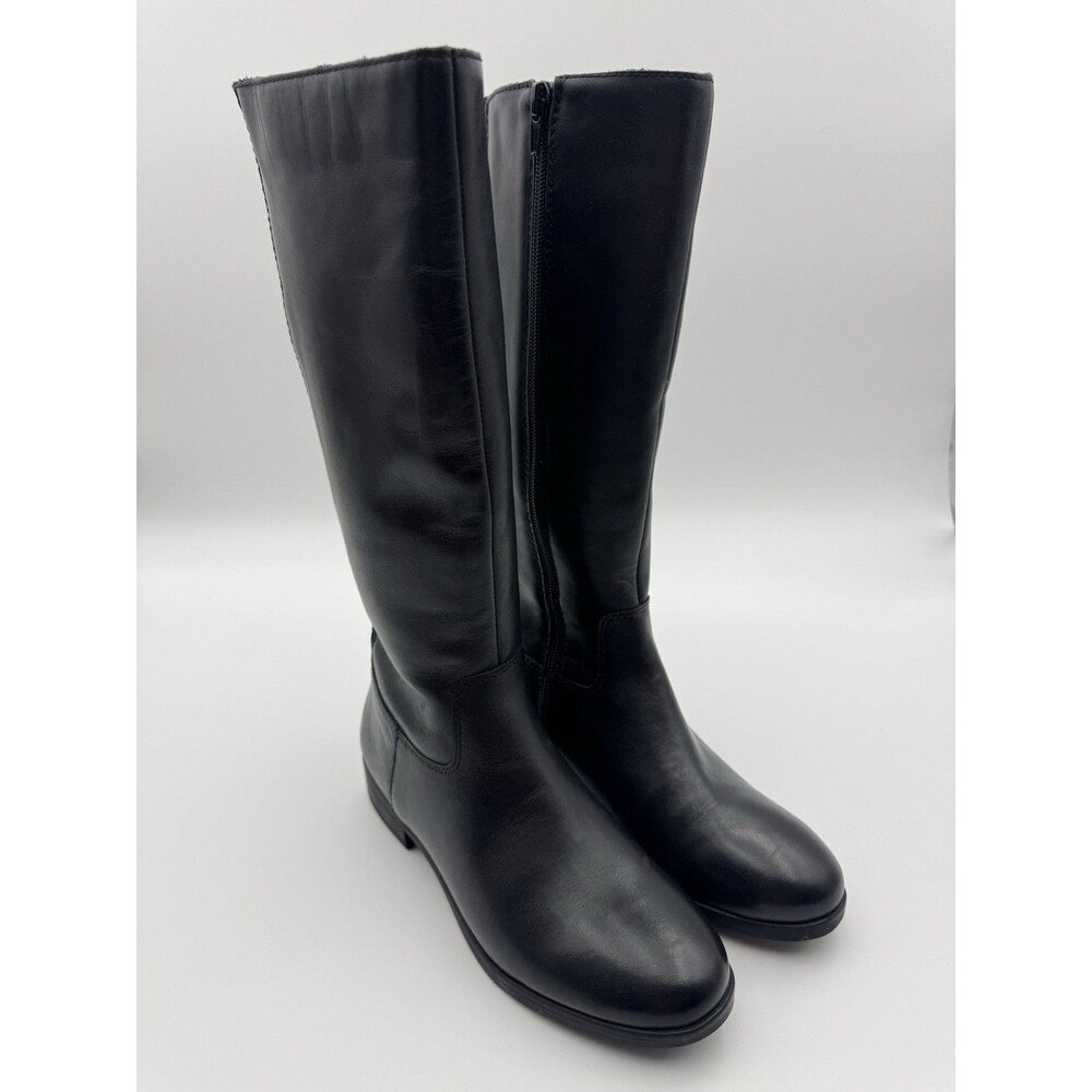 Aldo Women's Black Round Toe Zip Knee High Boots Size 6/36